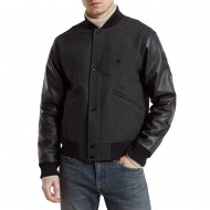 G-Star Raw Varsity Wool Leather Jacket-Shadow