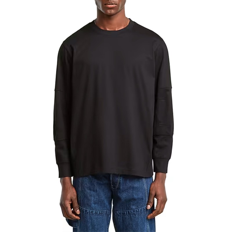 G-Star Raw T-Shirt Constructed Loose Long Sleeve-Black G-Star Raw T-Shirt Constructed Loose Long Sleeve-Black