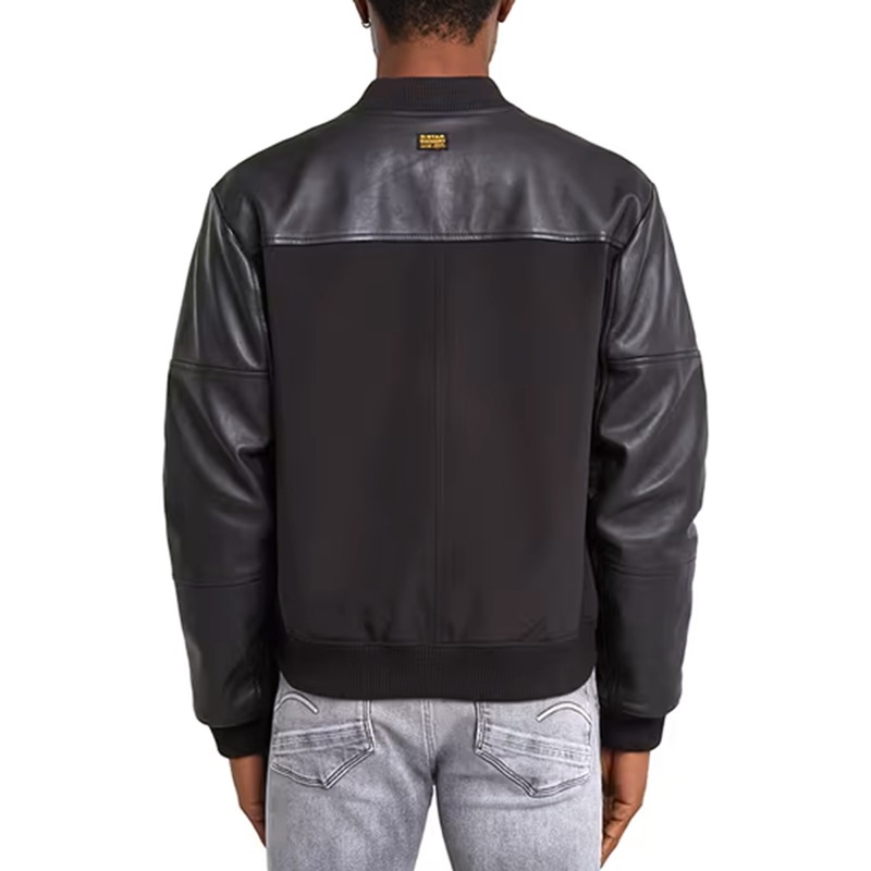 G-Star Raw Leather Jacket-Black G-Star Raw Leather Jacket-Black