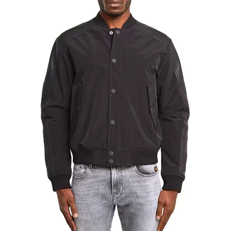 G-Star Raw Leather Jacket-Black G-Star Raw Leather Jacket-Black