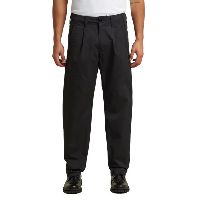 G-Star Raw Chino Pleated Loose Tapered-Dk Black