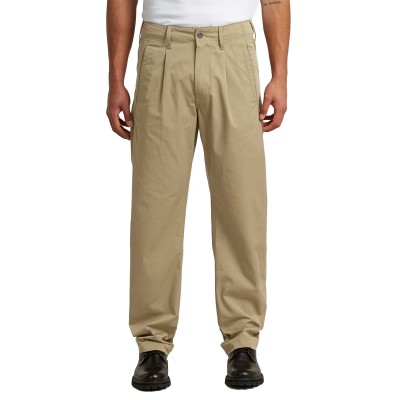 G-Star Raw Chino Pleated Loose Tapered-Safari