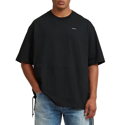 G-Star Raw T-Shirt Woven Mix Loose-Black
