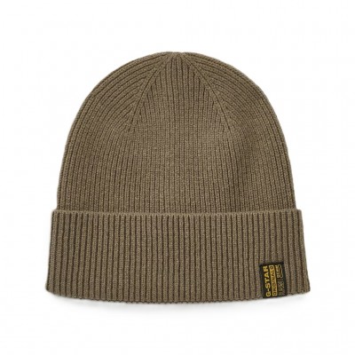 G-Star Raw Beanie Premium Wool-Fossil