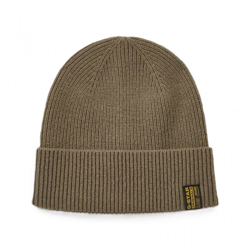 G-Star Raw Beanie Premium Wool-Fossil