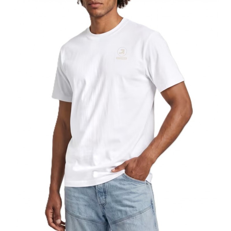 G-Star Raw T-Shirt Logo-White G-Star Raw T-Shirt Logo-White