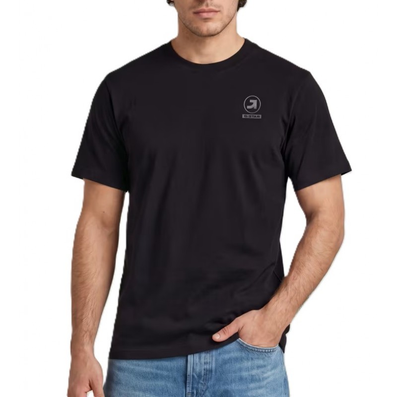 G-Star Raw T-Shirt Logo-Black G-Star Raw T-Shirt Logo-Black