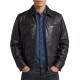G-Star Raw Bomber Jacket Leather-Black G-Star Raw Bomber Jacket Leather-Black