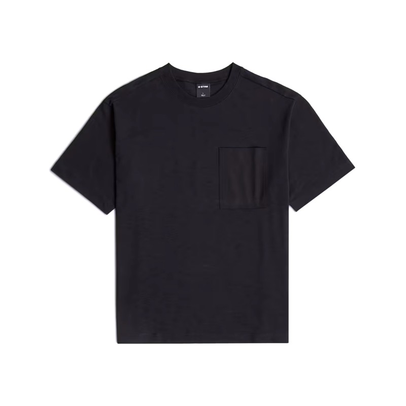 G-Star Raw T-Shirt Utility Woven Pocket Relaxed-DK Black G-Star Raw T-Shirt Utility Woven Pocket Relaxed-DK Black
