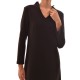Lotus Eaters V-Neck A Fit Long Dress-Black