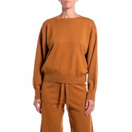 Replay Sweater Crew Neck-Golden Brown