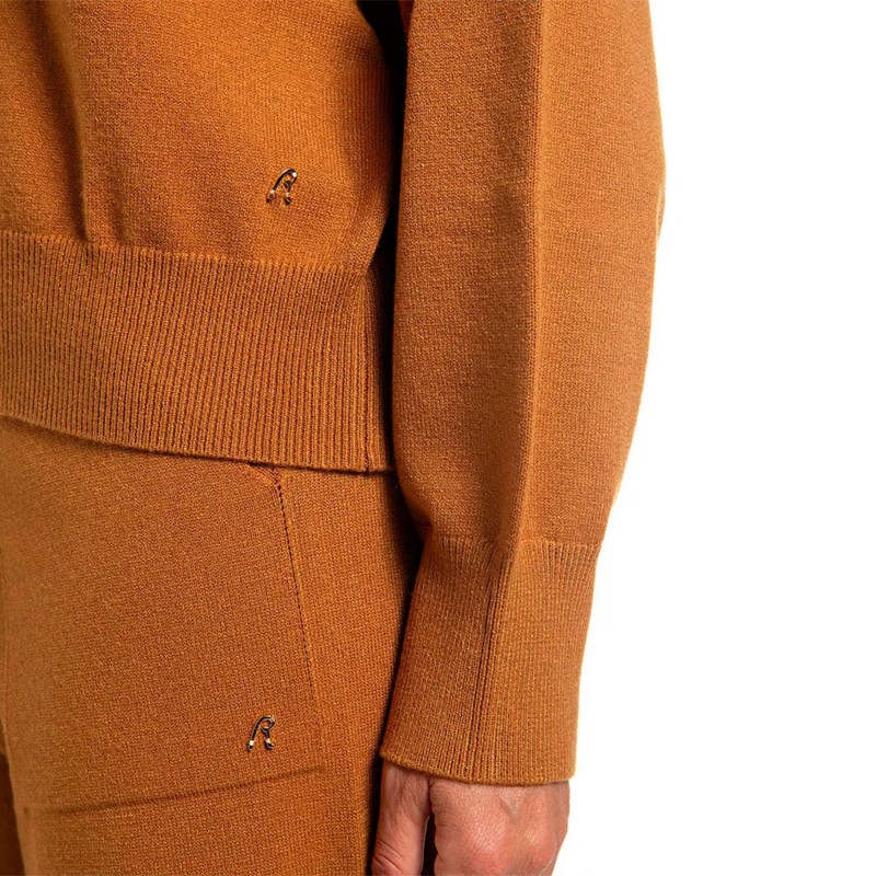 Replay Sweater Crew Neck-Golden Brown Replay Sweater Crew Neck-Golden Brown
