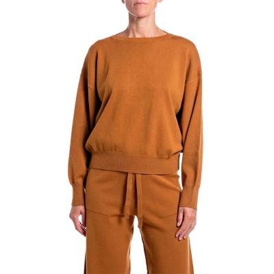 Replay Sweater Crew Neck-Golden Brown