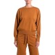 Replay Sweater Crew Neck-Golden Brown Replay Sweater Crew Neck-Golden Brown