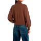 Replay Sweater Tutrleneck With Puff Sleeves-Brown Replay Sweater Tutrleneck With Puff Sleeves-Brown