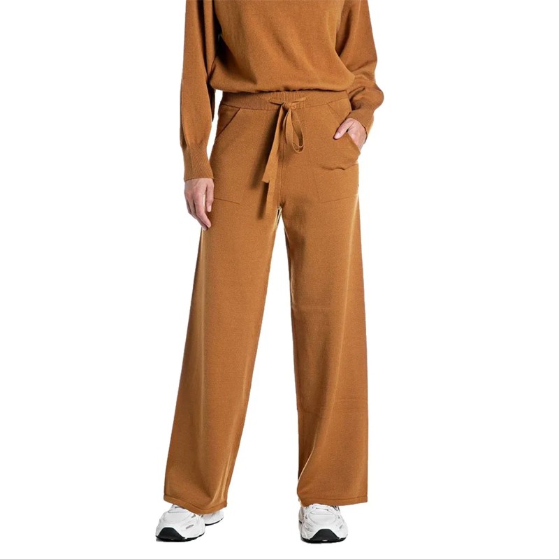 Replay Trousres Knitted-Golden Brown Replay Trousres Knitted-Golden Brown
