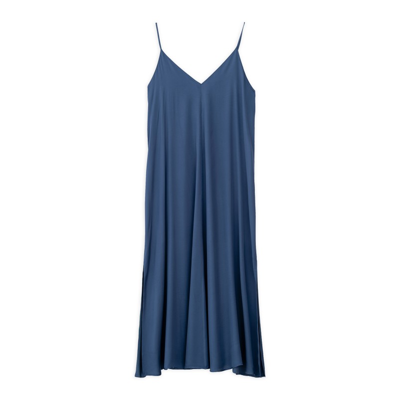 Philosophy Dress Slip Satin Fine-Teal