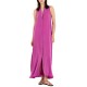 Philosophy Dress Maxi Sleeveless Halter Neck-Fuchsia