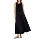 Philosophy Dress Sleeveless With Belt-Black