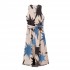 Philosophy Dress Halter Neck Voile Print-Ciel