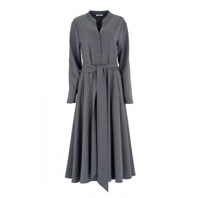 Philosophy Dress V Neck-Grey Philosophy Dress V Neck-Grey