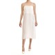 Milkwhite Dress Midi With Feather Detail-White