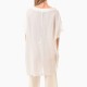 Lotus Eaters Side Button-Up Tunic-White Lotus Eaters Side Button-Up Tunic-White