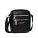 Replay Crossbody Double Zip Pocket Bag-Black