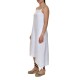 Lotus Eaters Sleeveless Dress In Distressed Frills-White