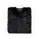 Replay Bag Foldable Faux Fur-Black