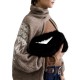 Replay Bag Crossbody Faux Fur-Black Replay Bag Crossbody Faux Fur-Black