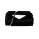 Replay Bag Crossbody Faux Fur-Black Replay Bag Crossbody Faux Fur-Black