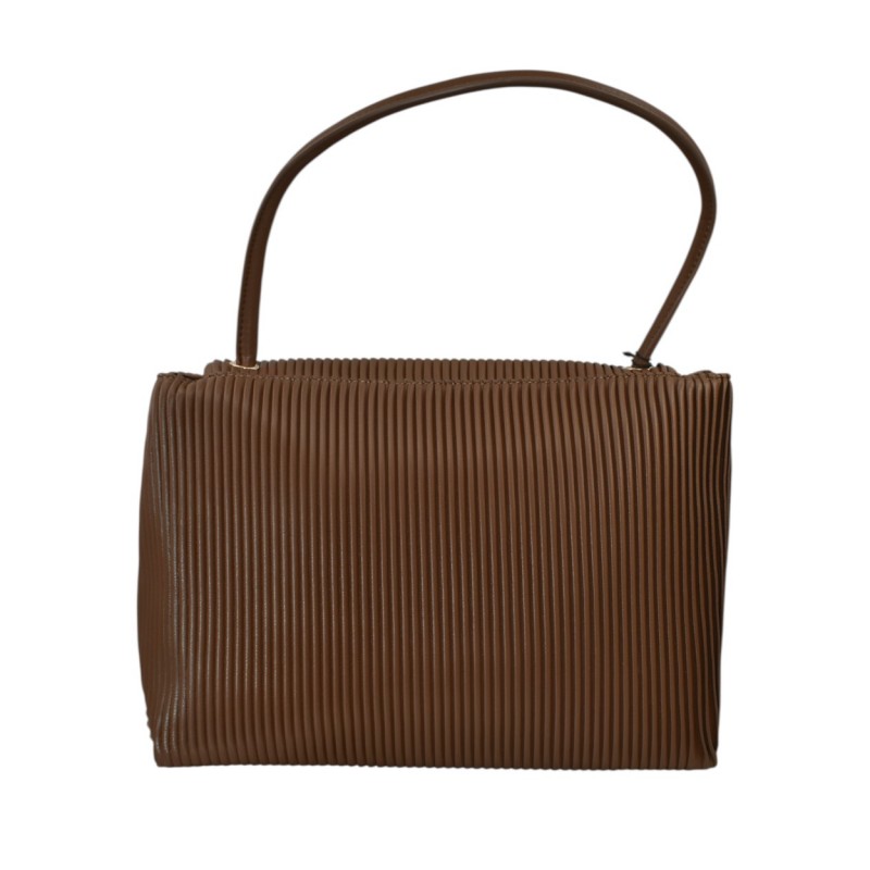 Replay Bag Shoulder Ribbed Texture-Camel Replay Bag Shoulder Ribbed Texture-Camel
