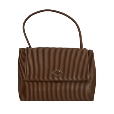 Replay Bag Shoulder Ribbed Texture-Camel