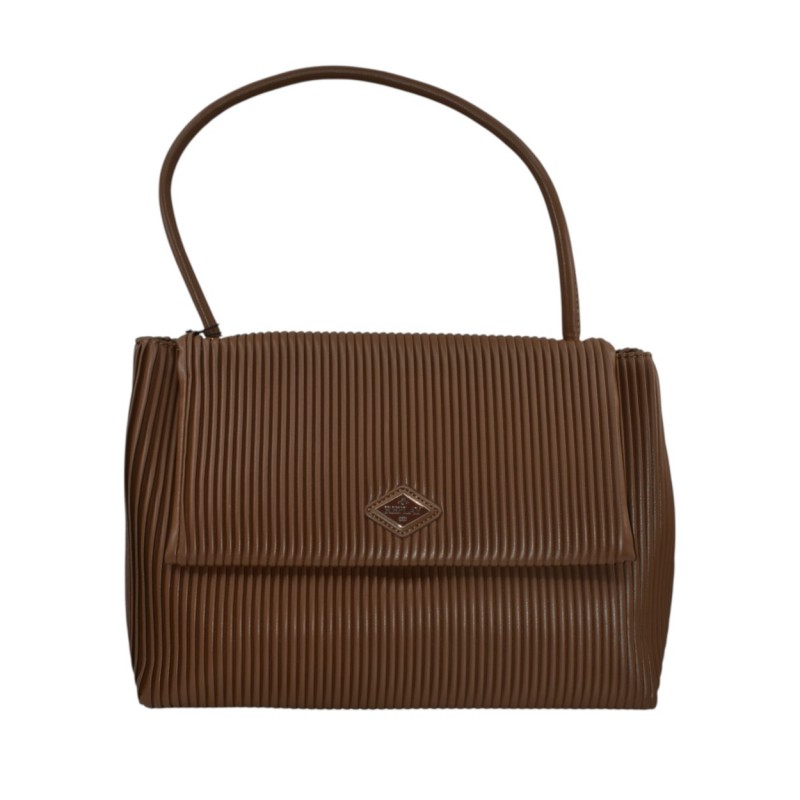 Replay Bag Shoulder Ribbed Texture-Camel Replay Bag Shoulder Ribbed Texture-Camel