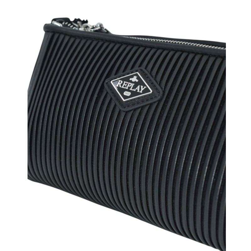Replay Bag Ribbed Texture-Black Replay Bag Ribbed Texture-Black