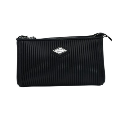Replay Bag Ribbed Texture-Black