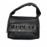 Replay Bag Padded Handle Metallic Logo-Black