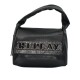 Replay Bag Padded Handle Metallic Logo-Black Replay Bag Padded Handle Metallic Logo-Black