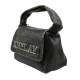 Replay Bag Padded Handle Metallic Logo-Black Cracked Replay Bag Padded Handle Metallic Logo-Black Cracked