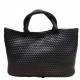Replay Bag Shopping Braided Logo Print-Black Replay Bag Shopping Braided Logo Print-Black