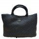 Replay Bag Shopping Braided Logo Print-Black Replay Bag Shopping Braided Logo Print-Black