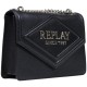 Replay Bag Crossbody With Logo-Black Replay Bag Crossbody With Logo-Black