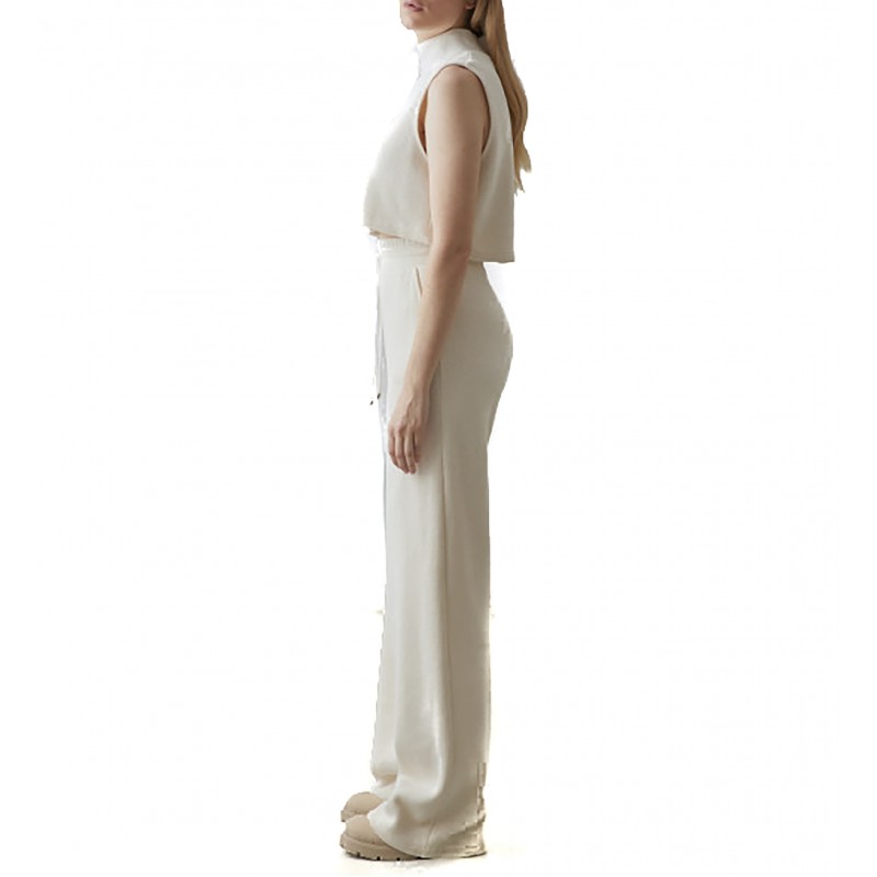 4 Tailors Galactic Knitted Crop Top-Off White