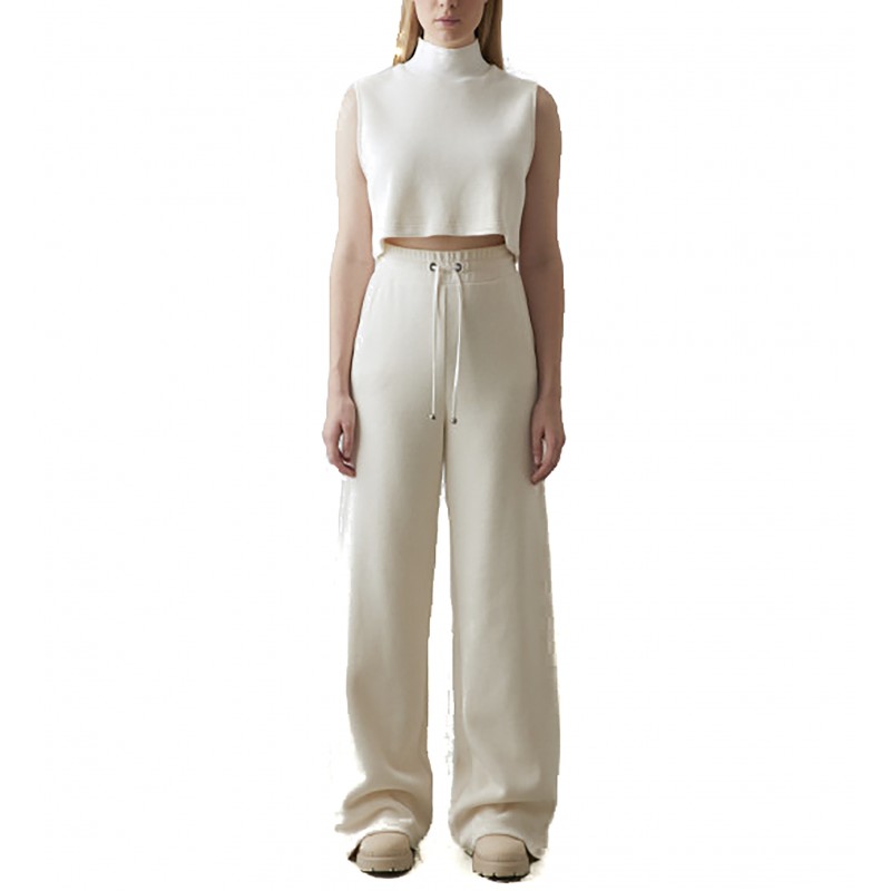 4 Tailors Galactic Knitted Crop Top-Off White