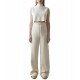 4 Tailors Galactic Knitted Crop Top-Off White