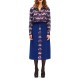 We Are A-Line Pleated Detailed Skirt-Indigo