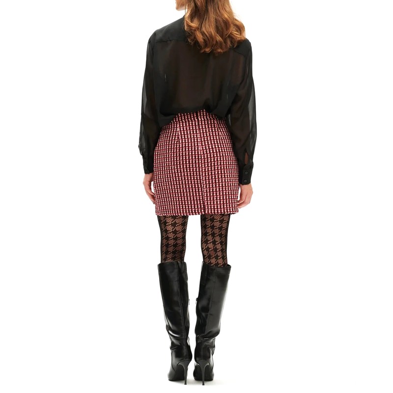 We Are Peacock Patterned Shirt-Black