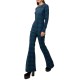 We Are Elasticated Printed Ski Jumpsuit-Snowflakes We Are Elasticated Printed Ski Jumpsuit-Snowflakes