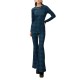 We Are Elasticated Printed Ski Jumpsuit-Snowflakes We Are Elasticated Printed Ski Jumpsuit-Snowflakes